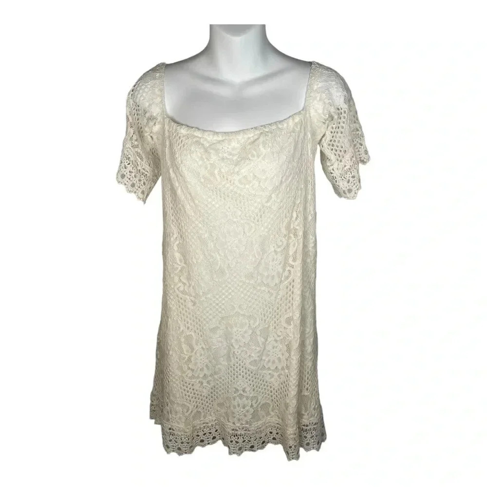 Jodi Kristopher‎ Crochet Mini Dress Medium